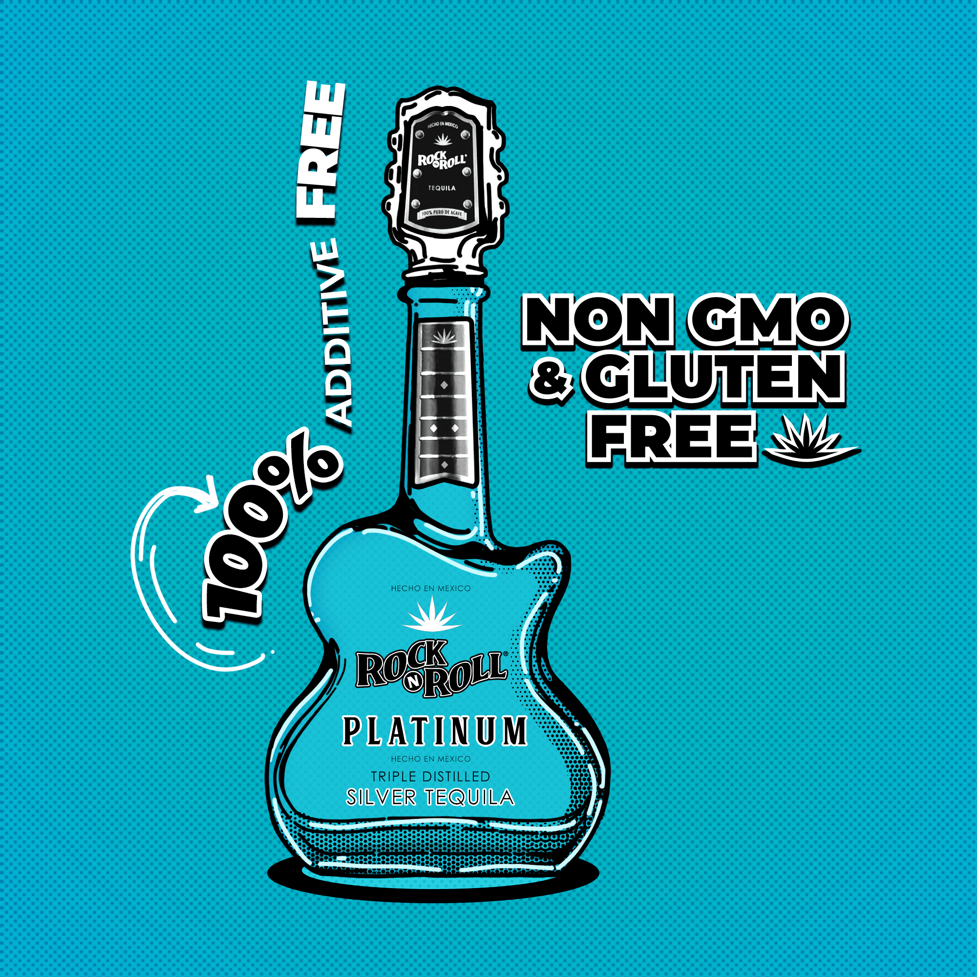 Rock N Roll Tequila Platinum - Image 3