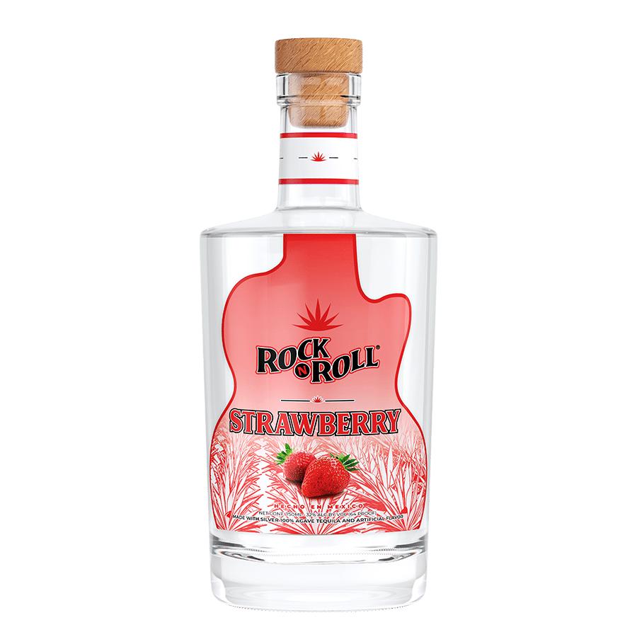 Rock N Roll Tequila Strawberry Cork Finish 750ML Bottle